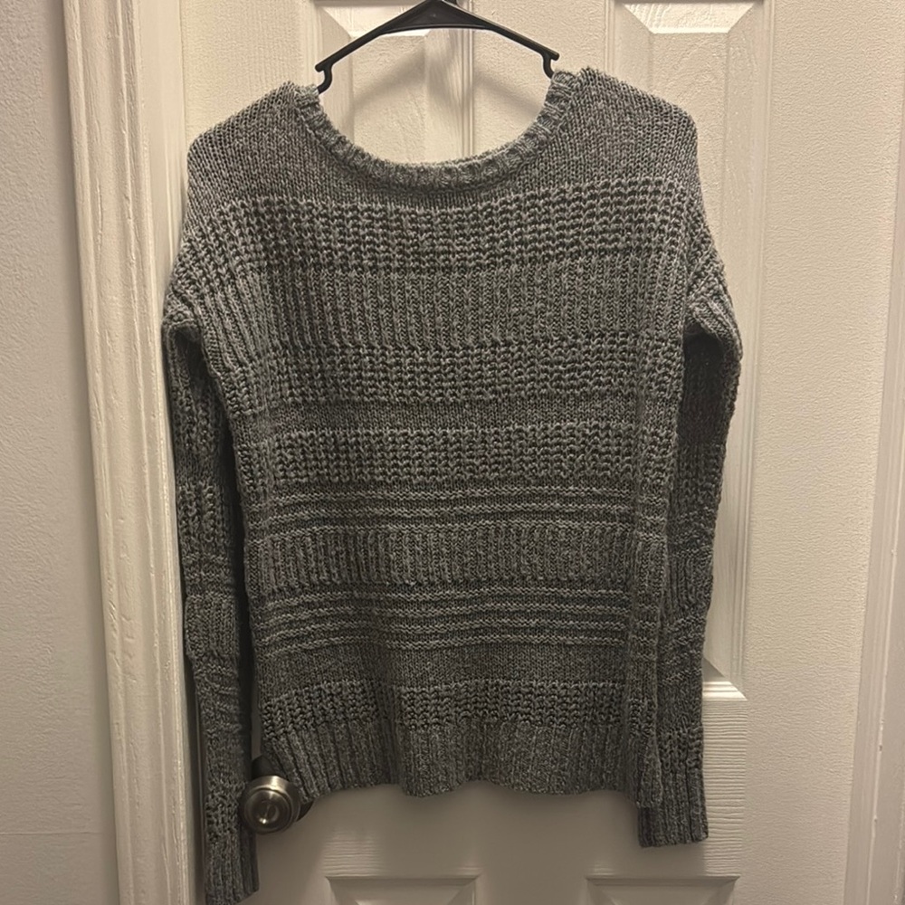 Gray Knit Women's Sweater